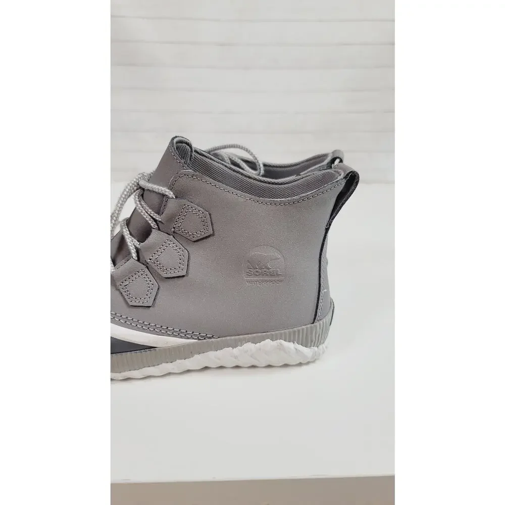 Sorel Out N About Plus Shell Boot in Chrome Gray, sz 9.5